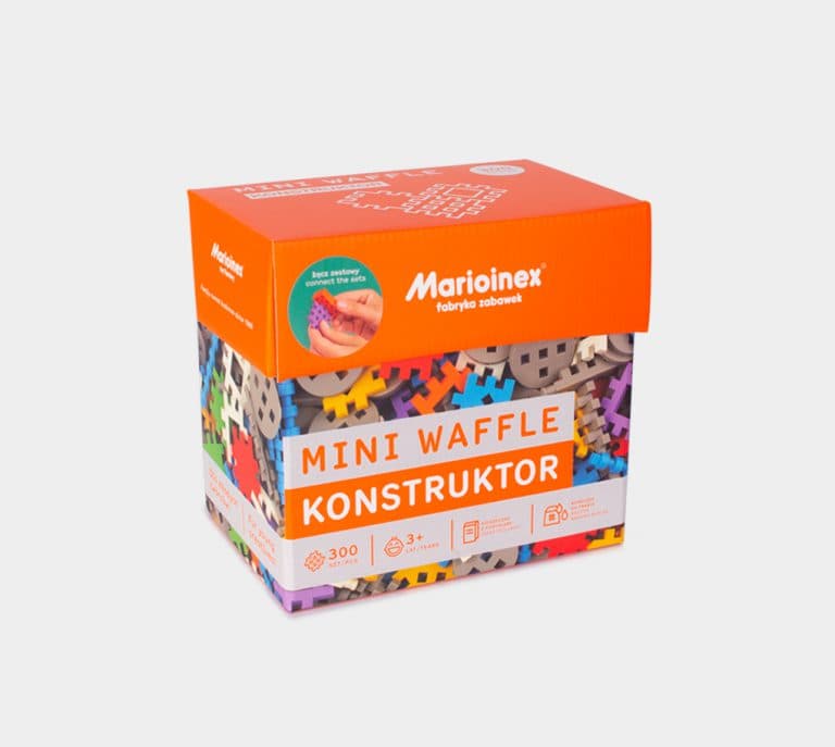 MARIOINEX 902271 Klocki waffle mini 300 szt Konstruktor